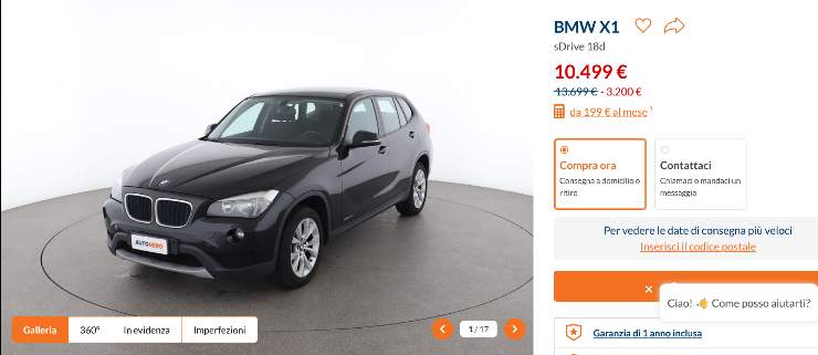 BMW X1 che prezzo