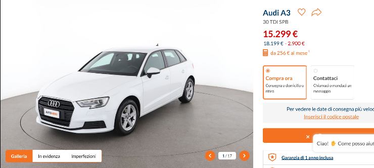 Audi A3 in saldo