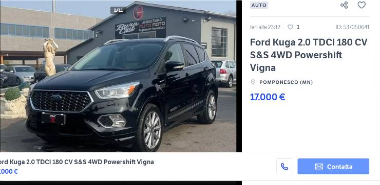 Ford Kuga offerma modello Subito.it