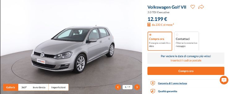 Volkswagen Golf che affare