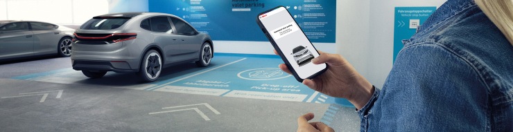 Bosch Carad auto ricarica parcheggia Automotive Valet Charging