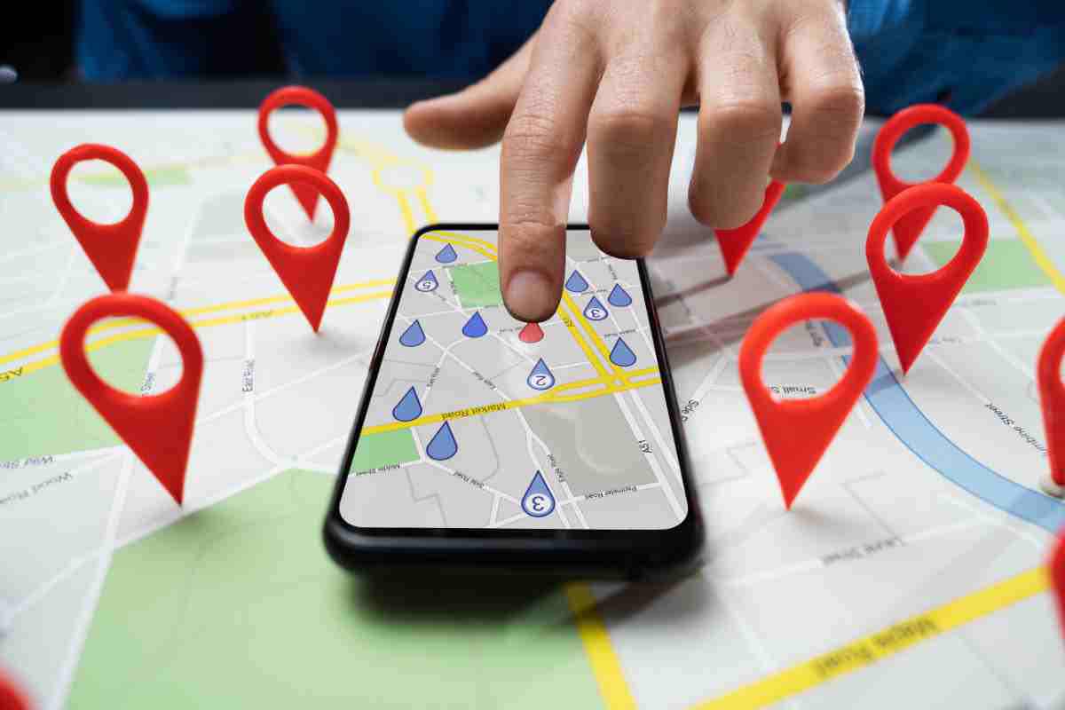 Google Maps app per parcheggio Auto