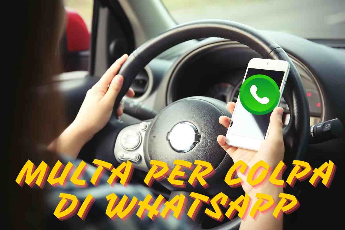 Whatsapp multa auto