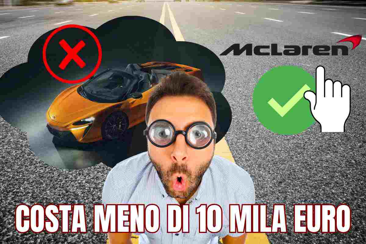 mclaren più potente meno di 10mila euro