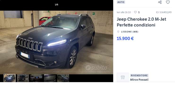 Jeep Cherokee costa poco