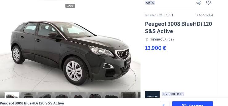 Peugeot 3008 prezzo eccezionale