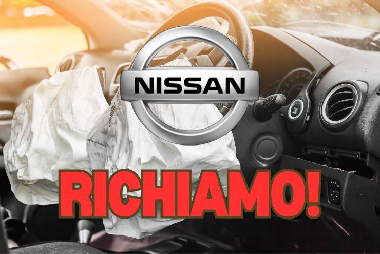 Nissan richiama diversi modelli per sostituire l'airbag