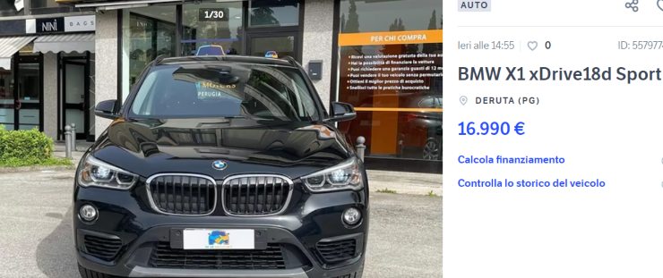 BMW X1 auto usata prezzo panda