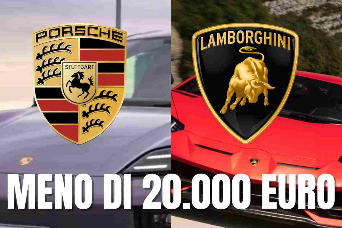 porsche lamborghini meno di 20.000 euro