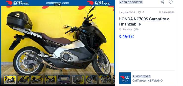 Honda NC700S prezzo super