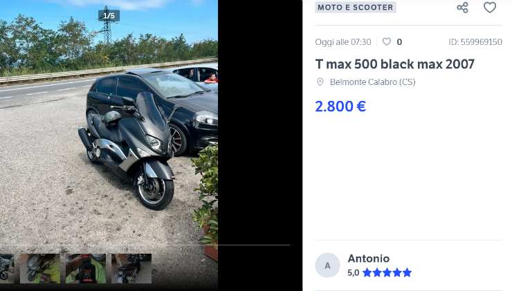 Yamaha T-Max prezzo usato