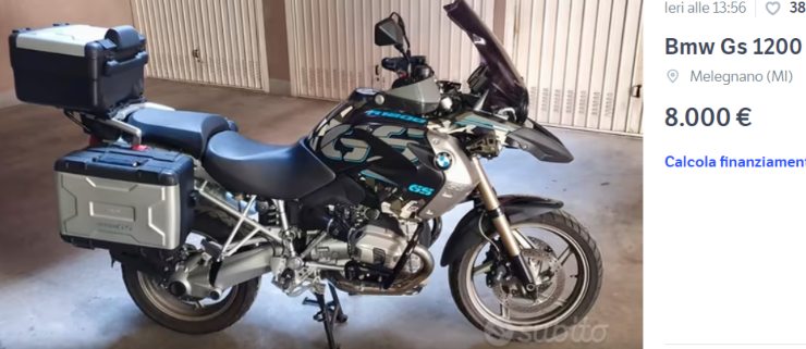 BMW GS 1200 moto usata