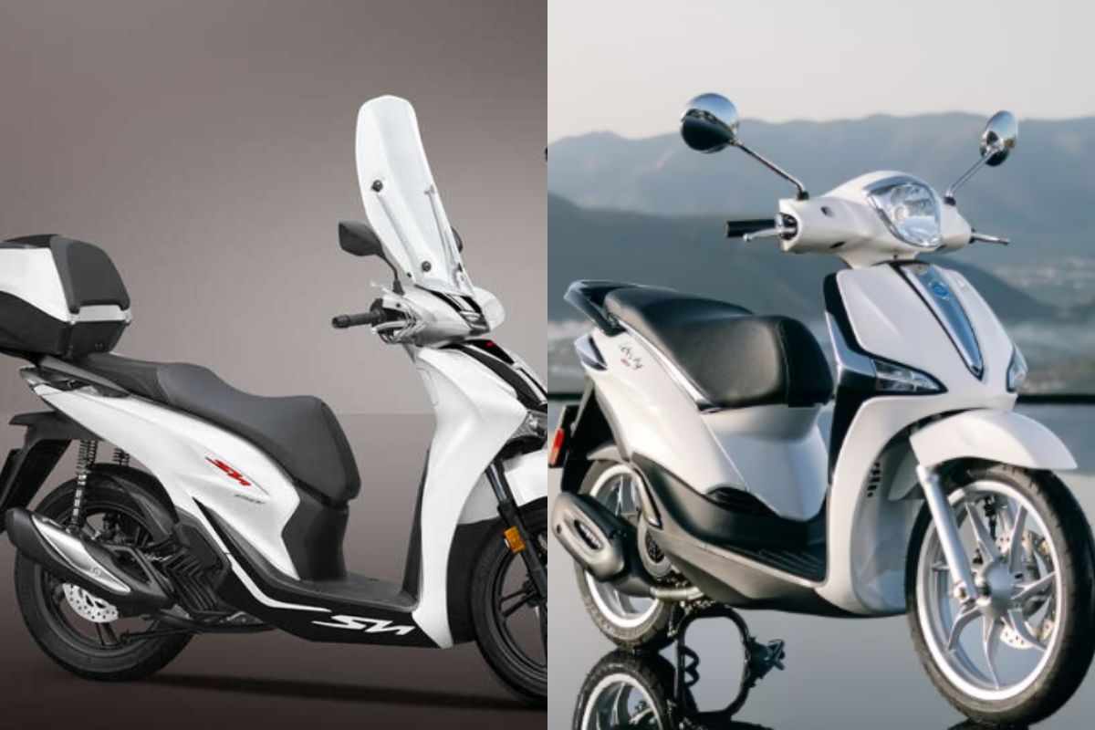 Honda SH e Piaggio Liberty scooter