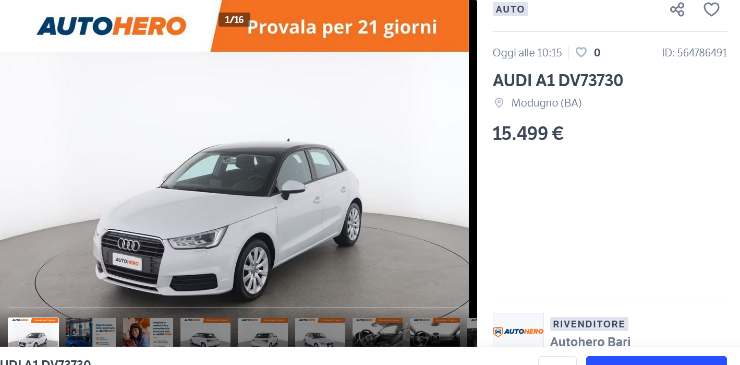 Audi A1 occasione unica