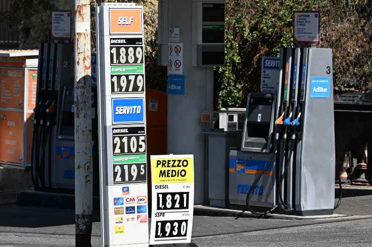 Prezzo benzina in autostrada