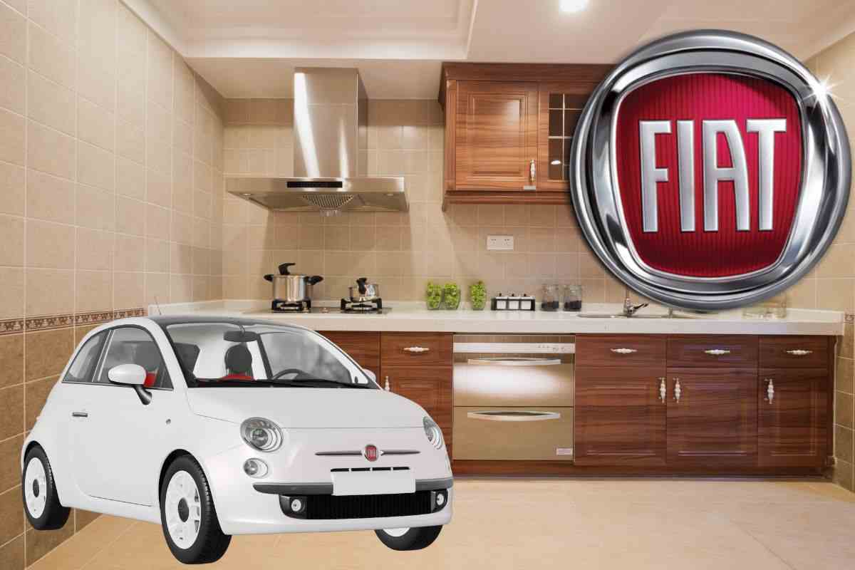 FIAT 500 con l'aggiunta della cucina