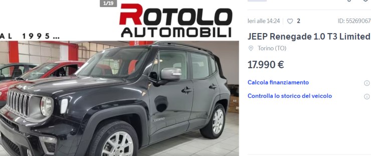 Jeep Renegade occasione incredibile