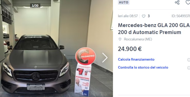 Mercedes GLA auto usata