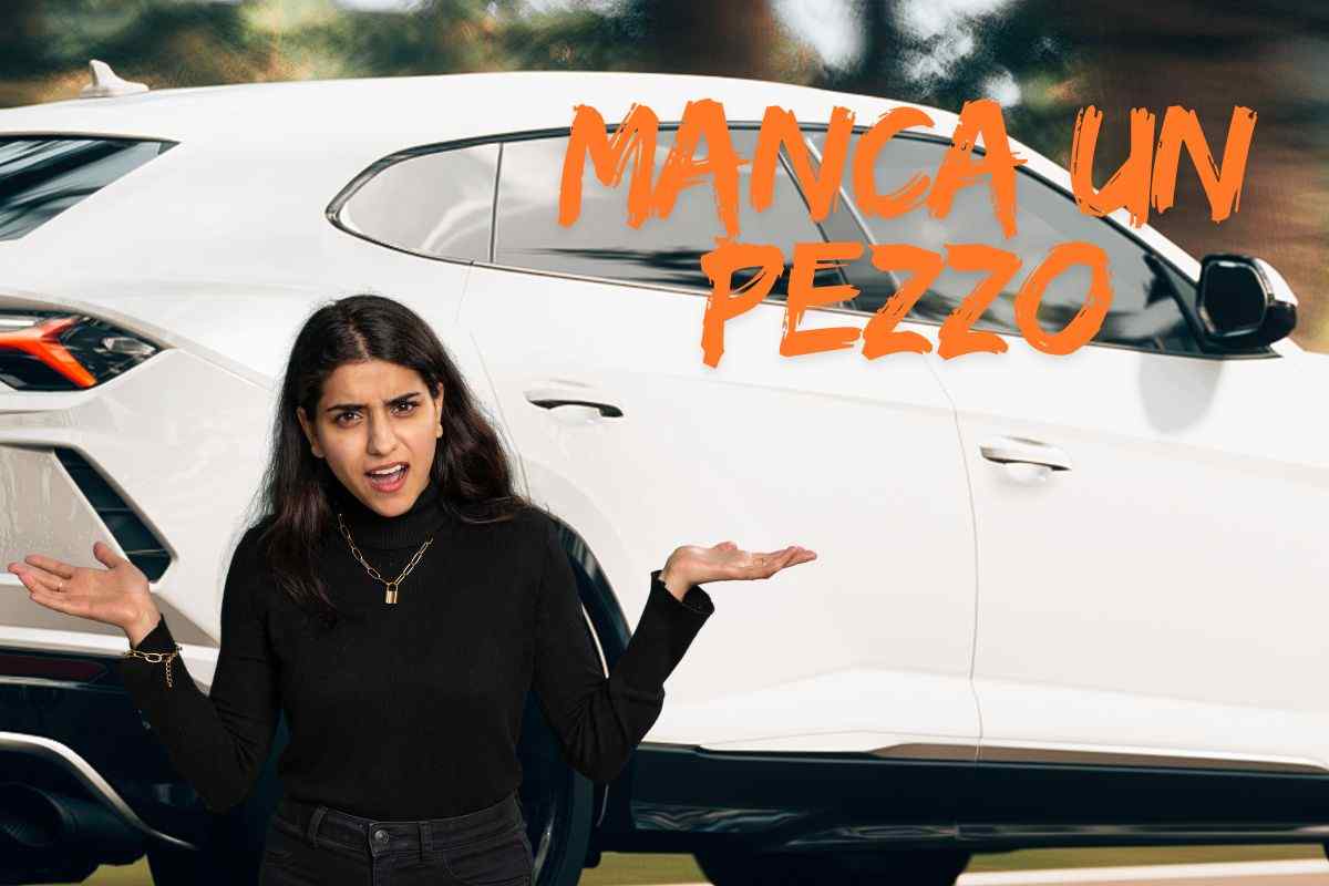 SUV manca un pezzo