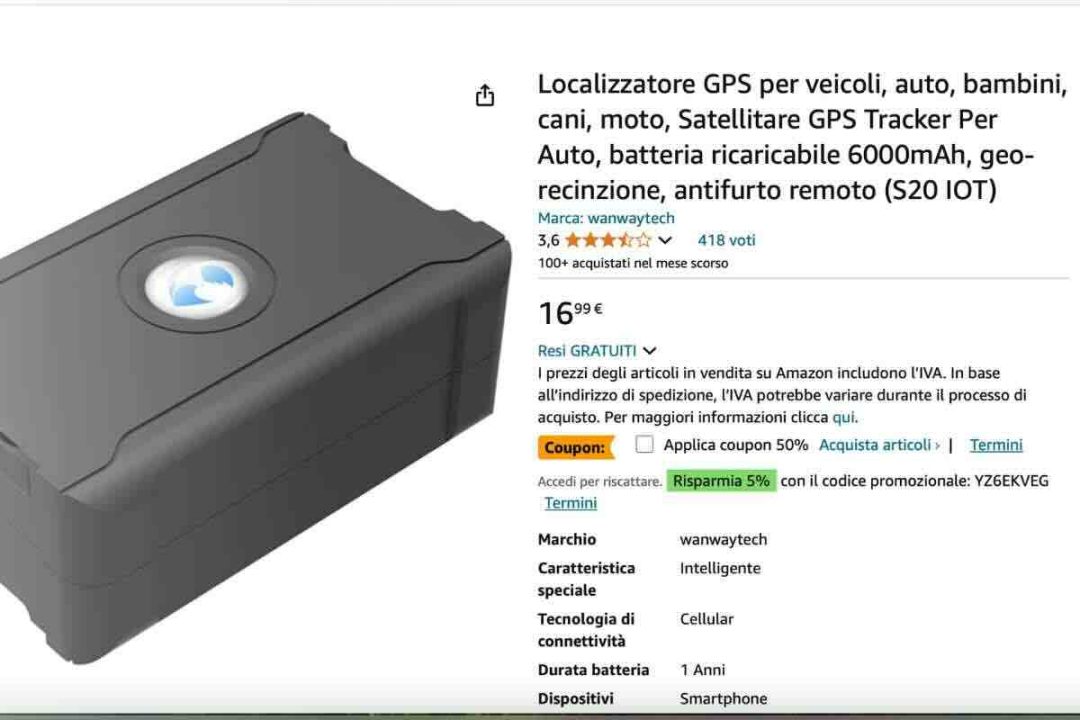 localizzatore gps auto Wanwaytech