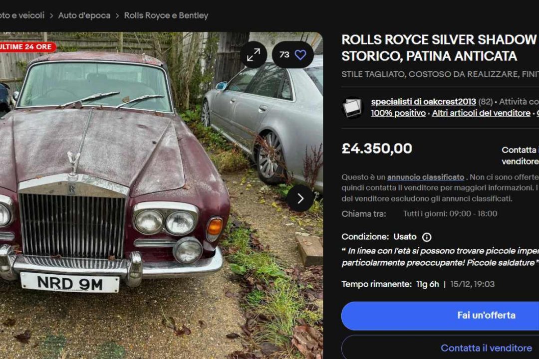 Rolls Royce auto in vendita costa meno di un modellino